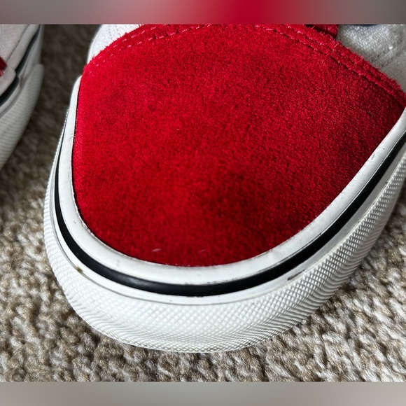 Vans Old Skool Red Black and White low top rare colorway W size 8.5 M size 7 - Picture 3 of 15